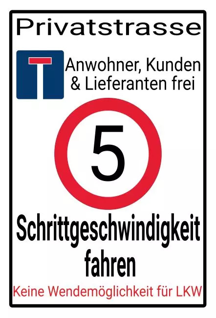 Parken verboten Schild Parken - Verkehr Privatstrasse Bild