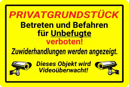 Parken verboten SchildParken - Verkehr Betreten und Befahren für Unbefugte verboten! Bild