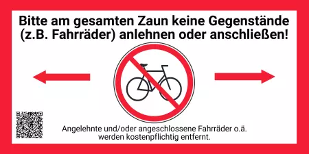 Parken verboten SchildParken - Verkehr Keine Fahrräder anlehnen Bild