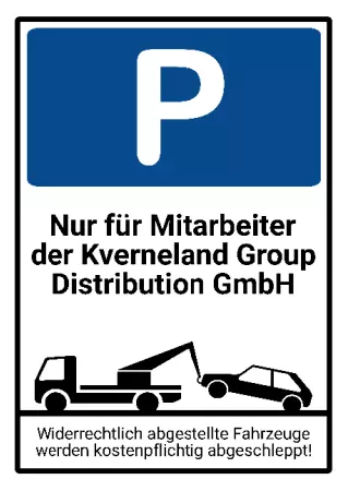 Parken verboten Schild Parken - Verkehr Nur für Mitarbeiter der ... Bild